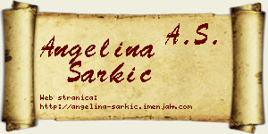 Angelina Šarkić vizit kartica